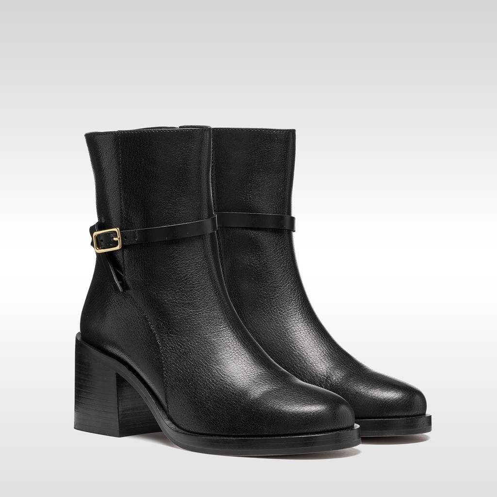Medium heel ankle boots SOBIMA WOMAN Black - image number 7 | GEOX