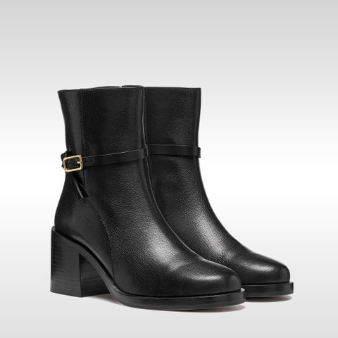 Medium heel ankle boots SOBIMA WOMAN Black - image number 7 | GEOX