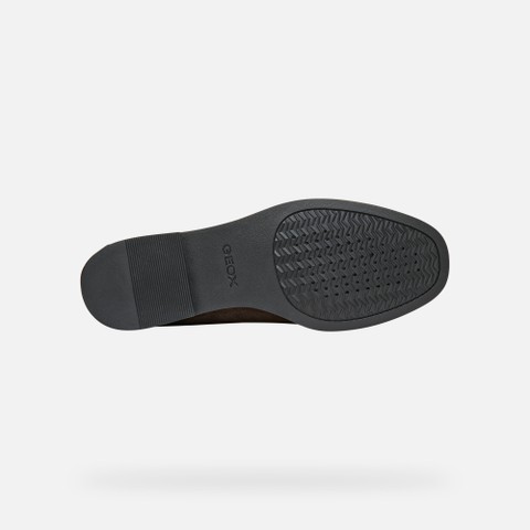 Suede loafers NOEMEN WOMAN Chocolate - image number 6 | GEOX