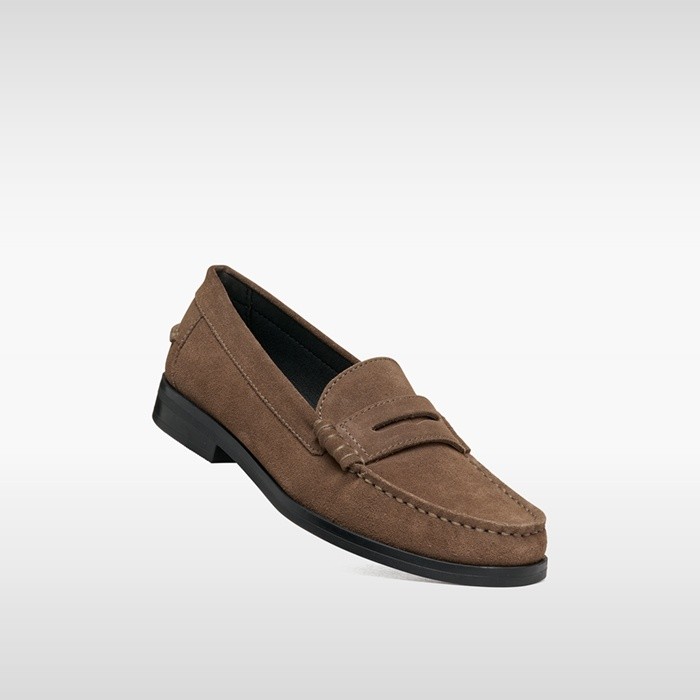 Suede loafers NOEMEN WOMAN Taupe | GEOX