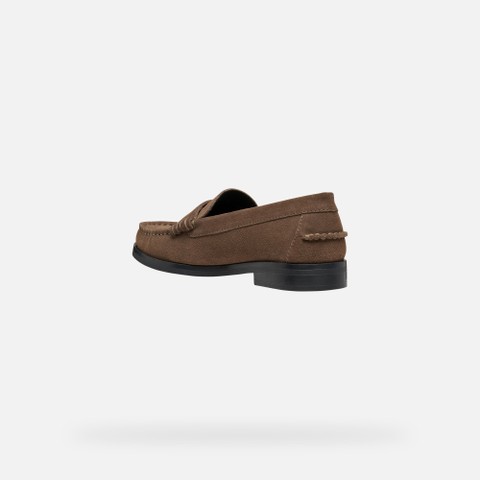 Suede loafers NOEMEN WOMAN Taupe - image number 3 | GEOX