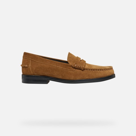 Suede loafers NOEMEN WOMAN Nut - image number 1 | GEOX