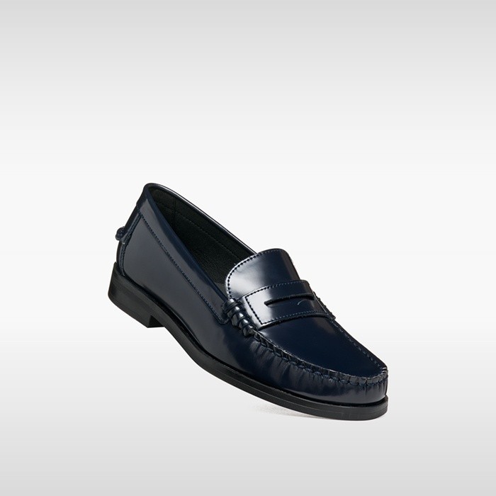 Mocassini in pelle NOEMEN DONNA Blu navy scuro | GEOX