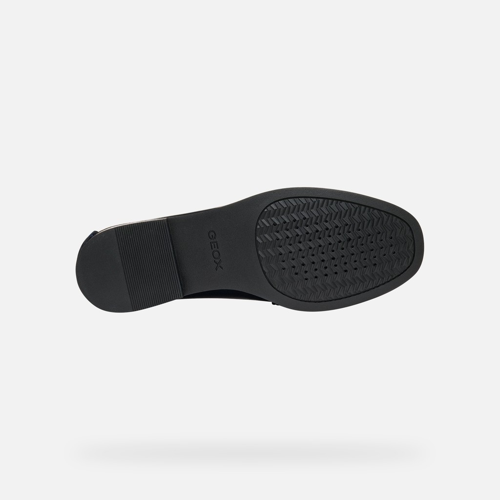 Leather loafers NOEMEN WOMAN Dark Navy - image number 6 | GEOX