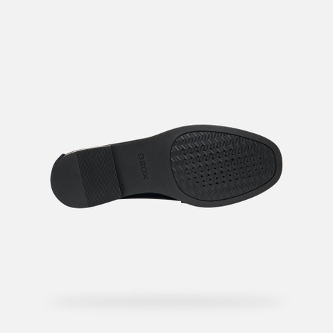 Leather loafers NOEMEN WOMAN Dark Navy - image number 6 | GEOX