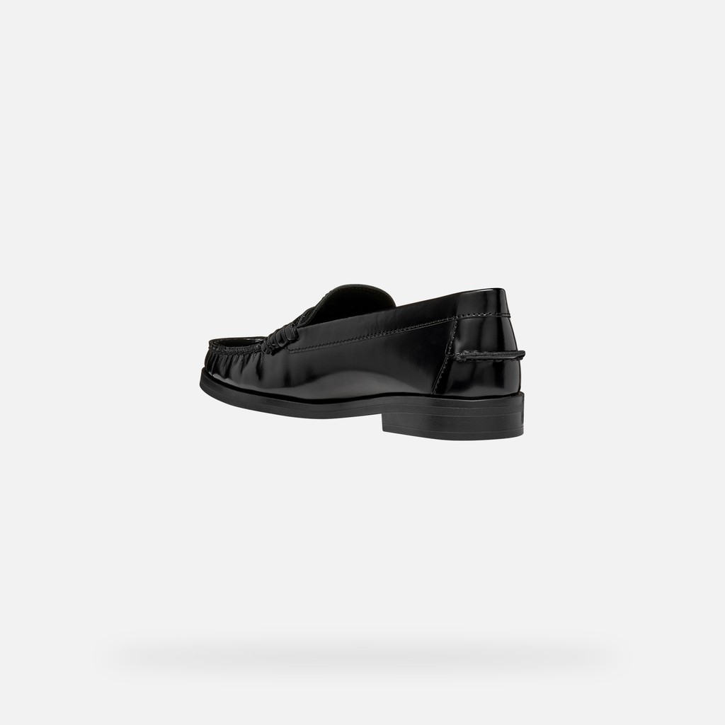 Leather loafers NOEMEN WOMAN Black - image number 3 | GEOX