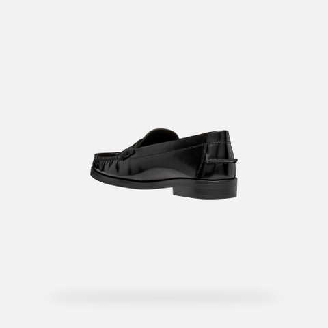 Leather loafers NOEMEN WOMAN Black - image number 3 | GEOX