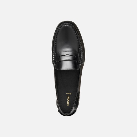 Leather loafers NOEMEN WOMAN Black - image number 5 | GEOX