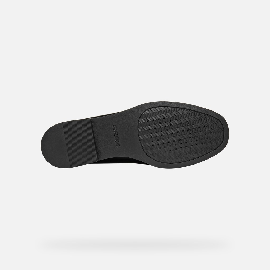 Leather loafers NOEMEN WOMAN Black - image number 6 | GEOX