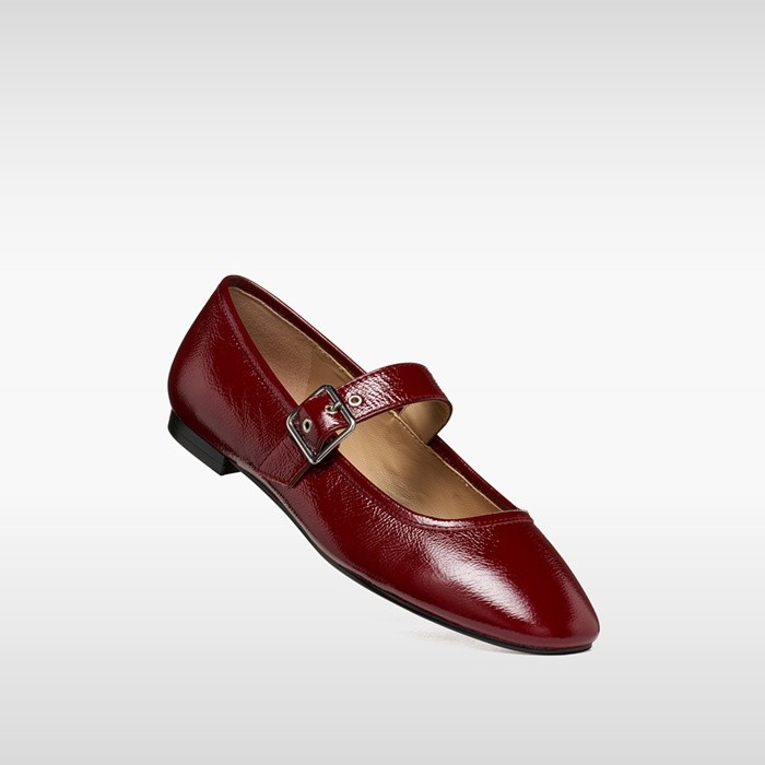 Ballerine con cinturino AZLEA DONNA Bordeaux scuro | GEOX