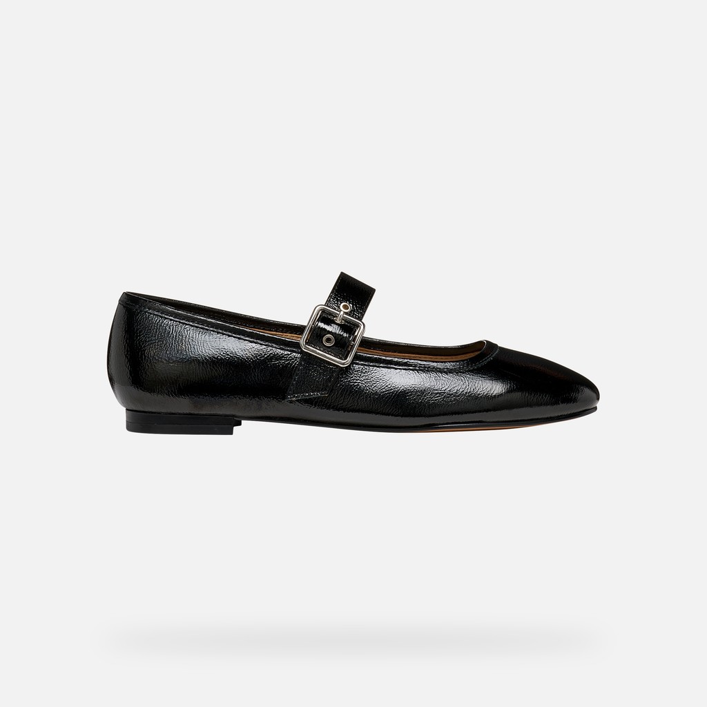 Ballet flats with strap AZLEA WOMAN Black - image number 1 | GEOX