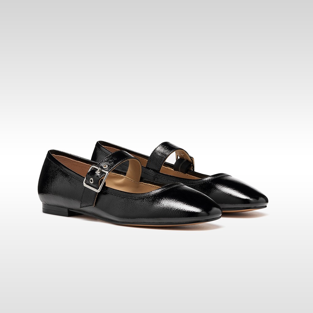 Ballet flats with strap AZLEA WOMAN Black - image number 7 | GEOX