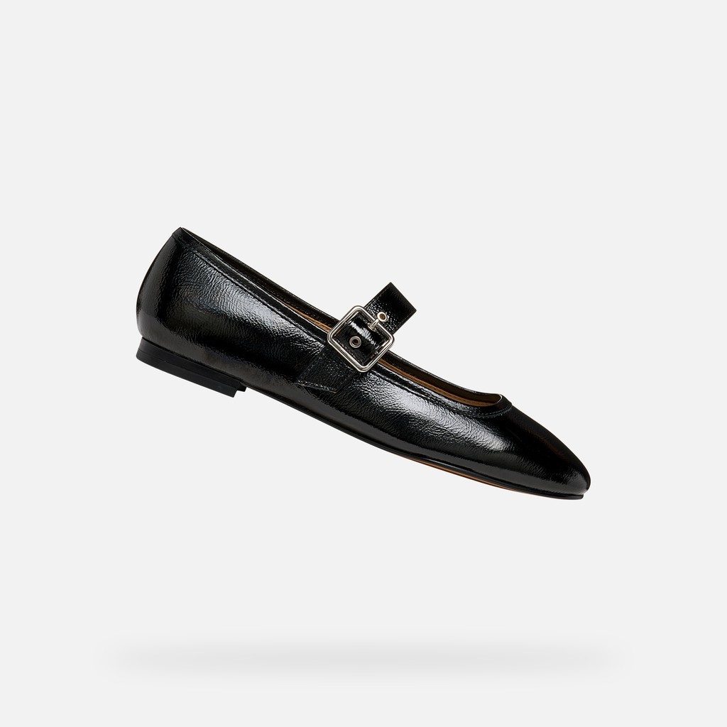 Ballet flats with strap AZLEA WOMAN Black - image number 0 | GEOX