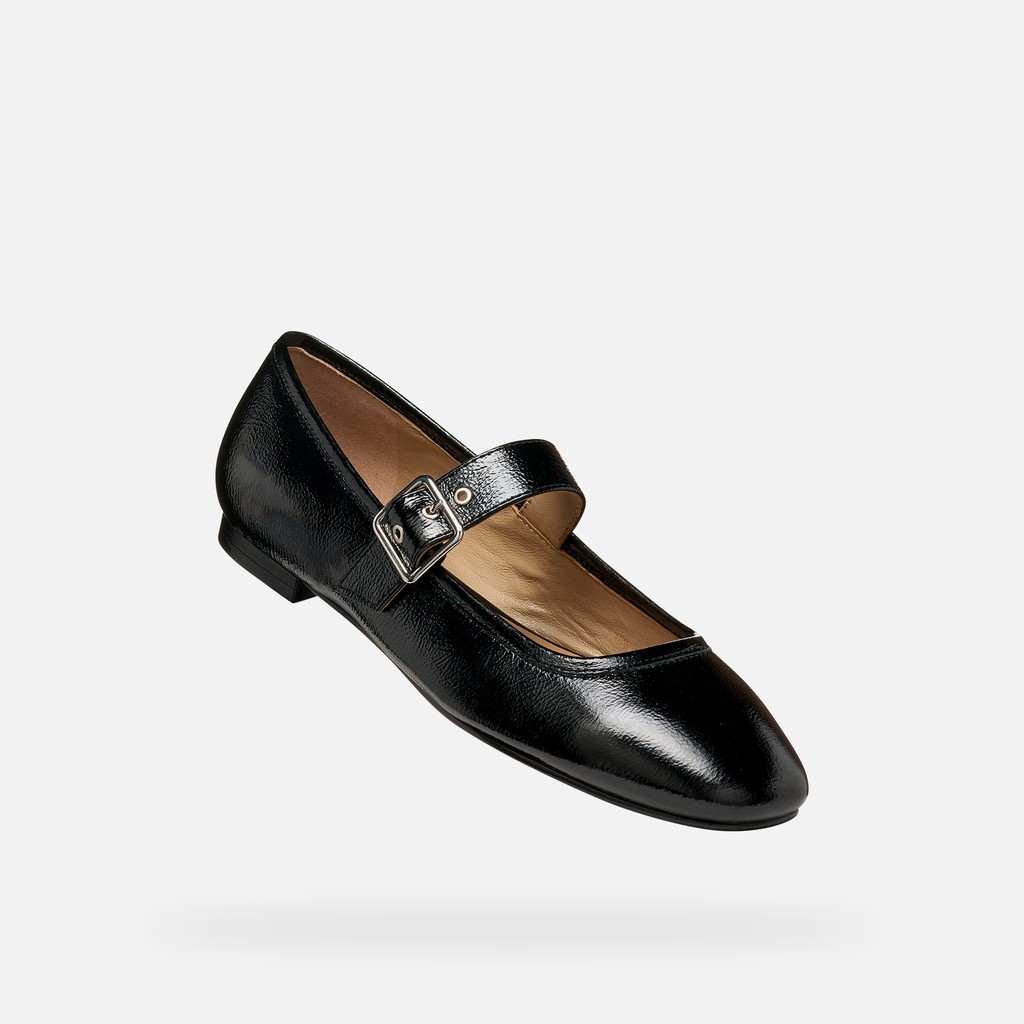 Ballet flats with strap AZLEA WOMAN Black - image number 4 | GEOX