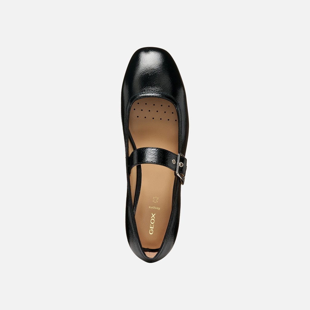 Ballet flats with strap AZLEA WOMAN Black - image number 5 | GEOX