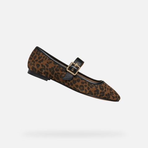 Ballet flats with strap AZLEA WOMAN Cognac | GEOX