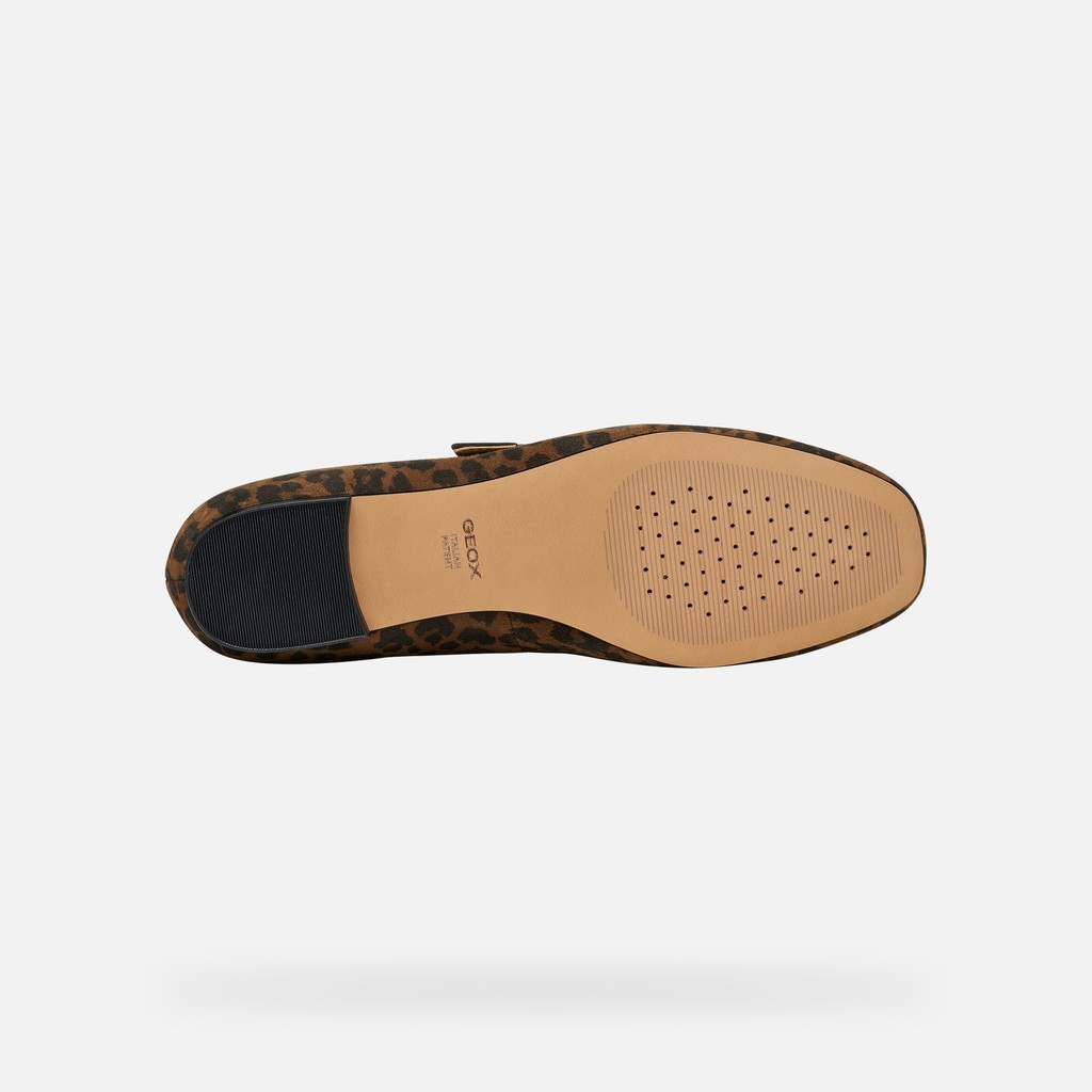 Ballet flats with strap AZLEA WOMAN Cognac - image number 6 | GEOX