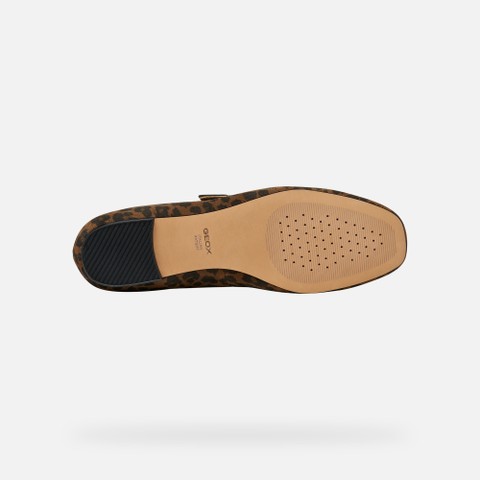 Ballet flats with strap AZLEA WOMAN Cognac - image number 6 | GEOX