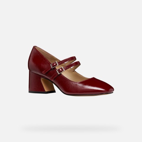 Heeled mary jane shoes KALIDINE WOMAN Dark Burgundy - image number 2 | GEOX