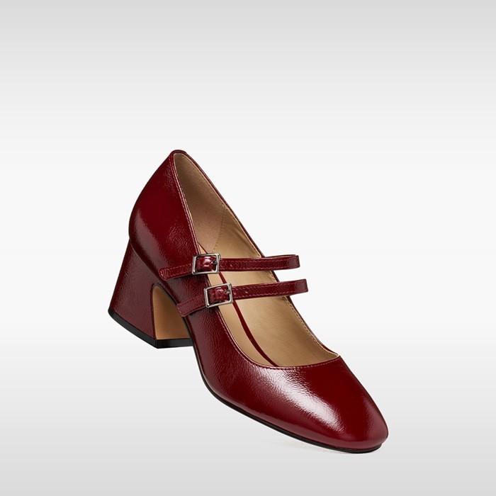 Heeled mary jane shoes KALIDINE WOMAN Dark Burgundy | GEOX