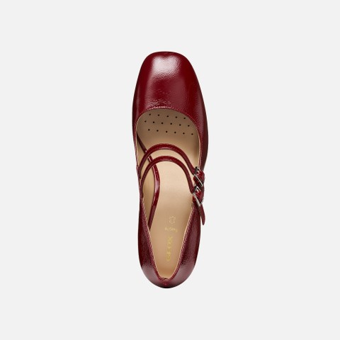Heeled mary jane shoes KALIDINE WOMAN Dark Burgundy - image number 5 | GEOX