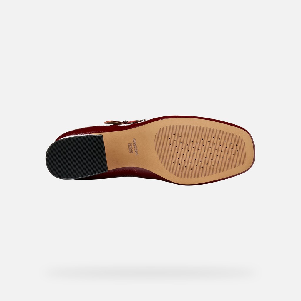 Heeled mary jane shoes KALIDINE WOMAN Dark Burgundy - image number 6 | GEOX