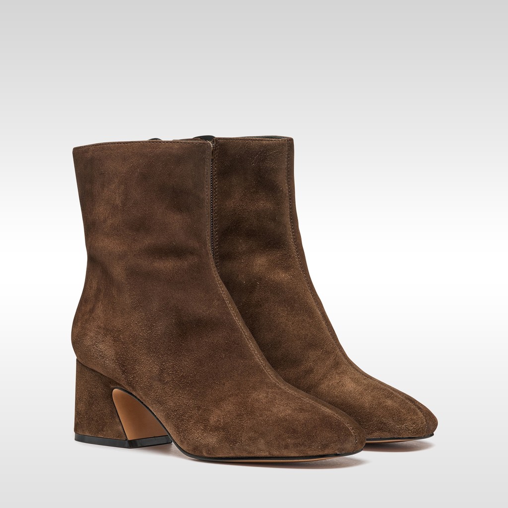 Medium heel ankle boots KALIDINE WOMAN Dark Brown - image number 7 | GEOX