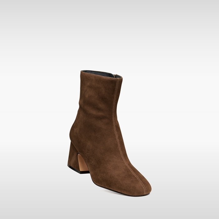 Medium heel ankle boots KALIDINE WOMAN Dark Brown | GEOX