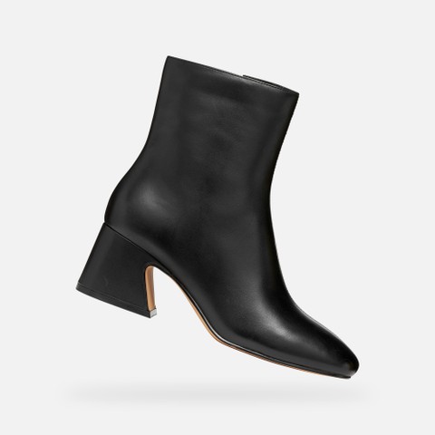 Medium heel ankle boots KALIDINE WOMAN Black - image number 0 | GEOX