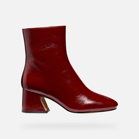 Medium heel ankle boots KALIDINE WOMAN Dark Burgundy - image number 2 | GEOX