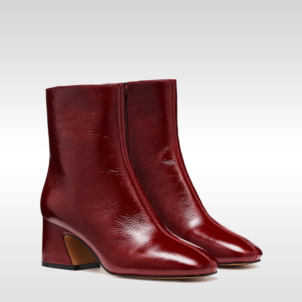 Medium heel ankle boots KALIDINE WOMAN Dark Burgundy - image number 8 | GEOX