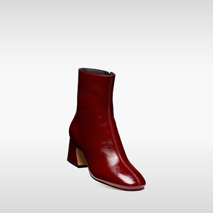 Medium heel ankle boots KALIDINE WOMAN Dark Burgundy | GEOX