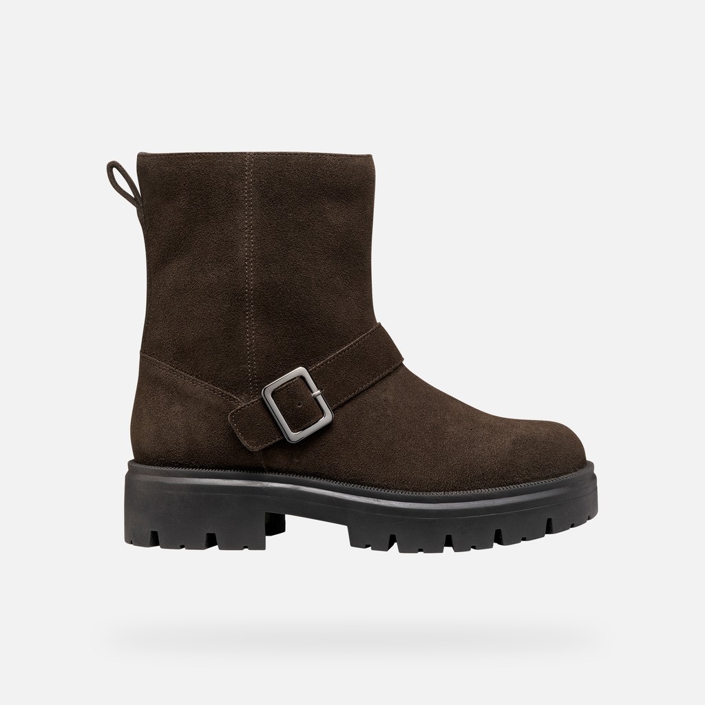 Biker ankle boots KLARGENA WOMAN Chocolate - image number 2 | GEOX