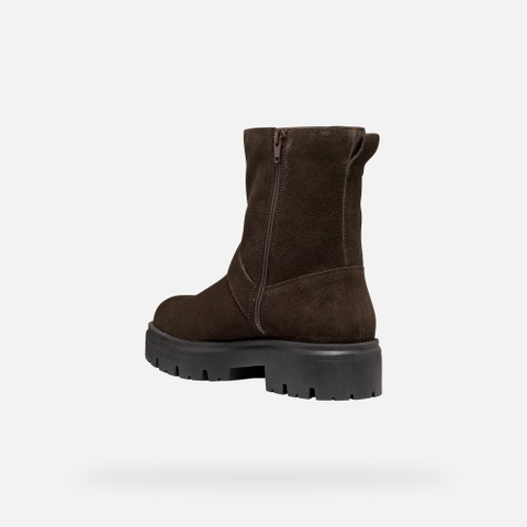 Biker ankle boots KLARGENA WOMAN Chocolate - image number 4 | GEOX