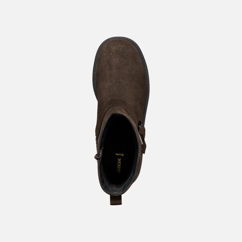 Biker ankle boots KLARGENA WOMAN Chocolate - image number 6 | GEOX