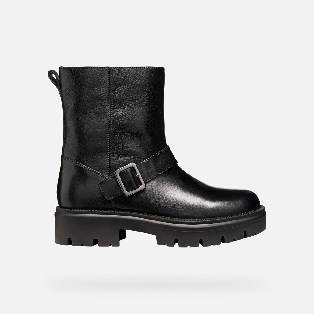 Botas de tornozelo de ciclista KLARGENA MULHER Preto - image number 1 | GEOX