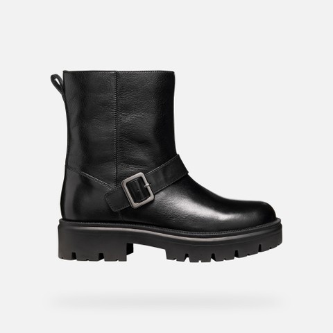 Botas de tornozelo de ciclista KLARGENA MULHER Preto - image number 1 | GEOX