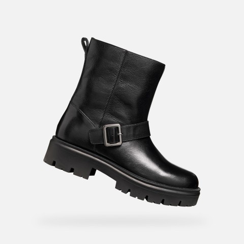Botas de tornozelo de ciclista KLARGENA MULHER Preto | GEOX