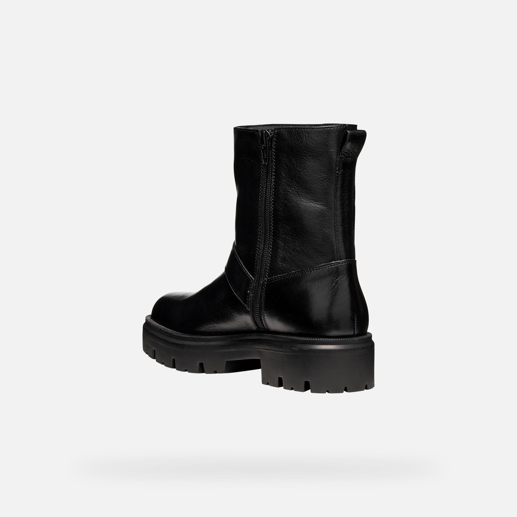 Botas de tornozelo de ciclista KLARGENA MULHER Preto - image number 3 | GEOX