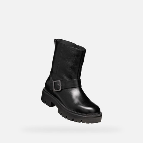 Botas de tornozelo de ciclista KLARGENA MULHER Preto - image number 4 | GEOX