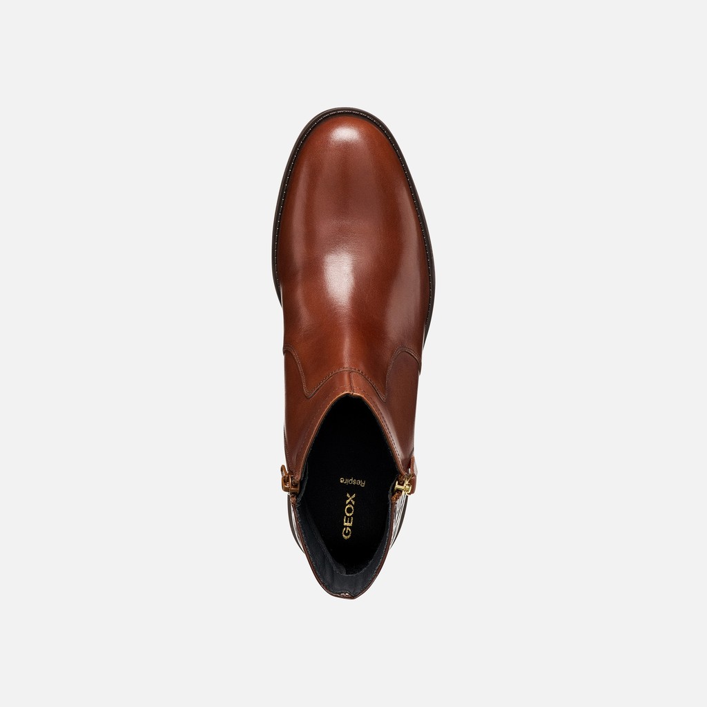 Chelsea boots ESMEENA WOMAN Brown - image number 6 | GEOX