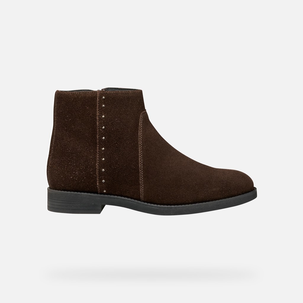 Suede ankle boots ESMEENA WOMAN Mahogany - image number 2 | GEOX