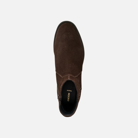 Suede ankle boots ESMEENA WOMAN Mahogany - image number 6 | GEOX