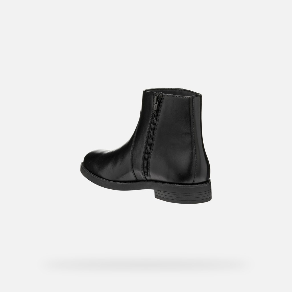 Leather ankle boots ESMEENA WOMAN Black - image number 4 | GEOX
