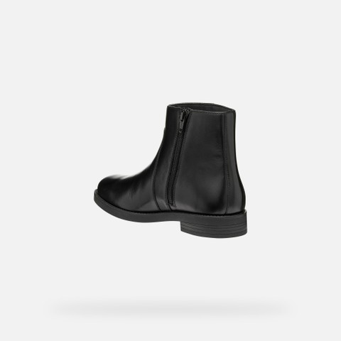 Leather ankle boots ESMEENA WOMAN Black - image number 4 | GEOX