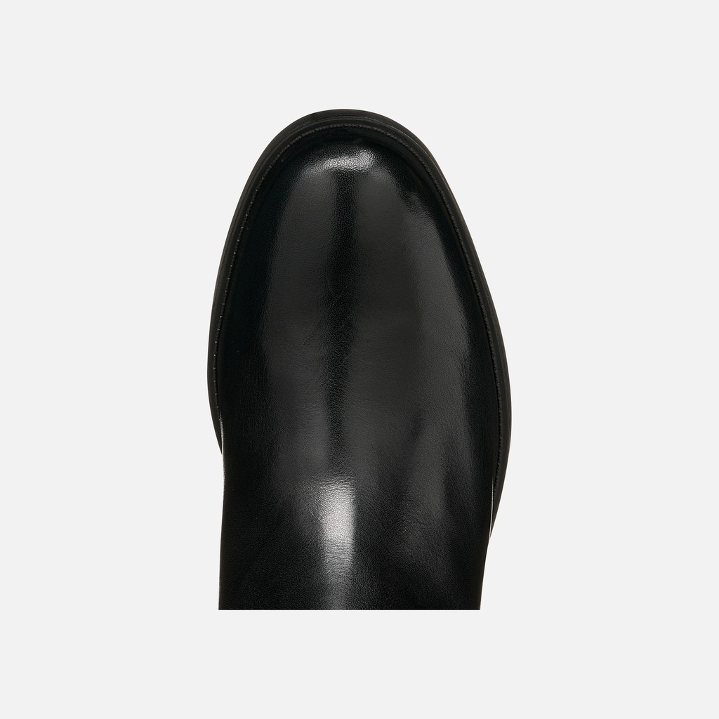 Botas altas de cuero ESMEENA MUJER Negro - image number 5 | GEOX