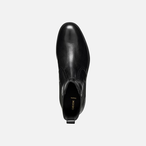 Leather ankle boots ESMEENA WOMAN Black - image number 5 | GEOX