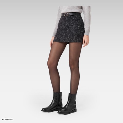 Botines de cuero ESMEENA MUJER Negro - image number 1 | GEOX