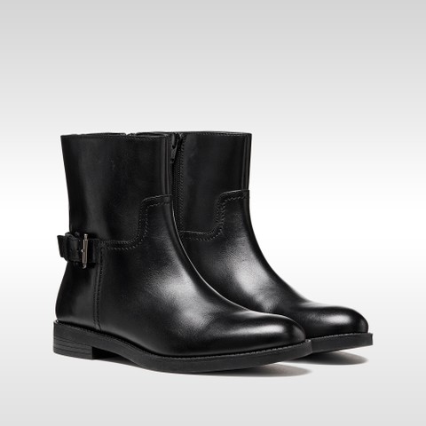 Leather ankle boots ESMEENA WOMAN Black - image number 7 | GEOX
