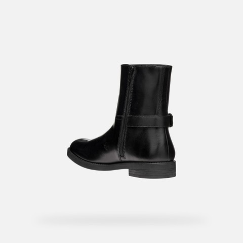 Leather ankle boots ESMEENA WOMAN Black - image number 3 | GEOX